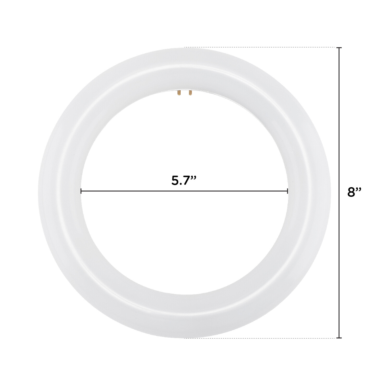 8-Inch LED CFL Replacement Circline Circular 11W T9 4-Pin G10q 6500K Daylight gallery