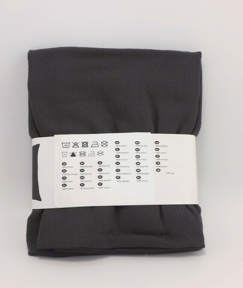 IKEA PRAKTSALVIA Cushion Cover Anthracite 20x20" New 305.115.75 gallery