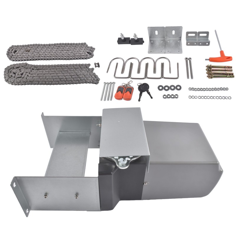 110V 60Hz Single-Button Automatic Sliding Gate Opener Operator Kit 360W 66 RPM gallery
