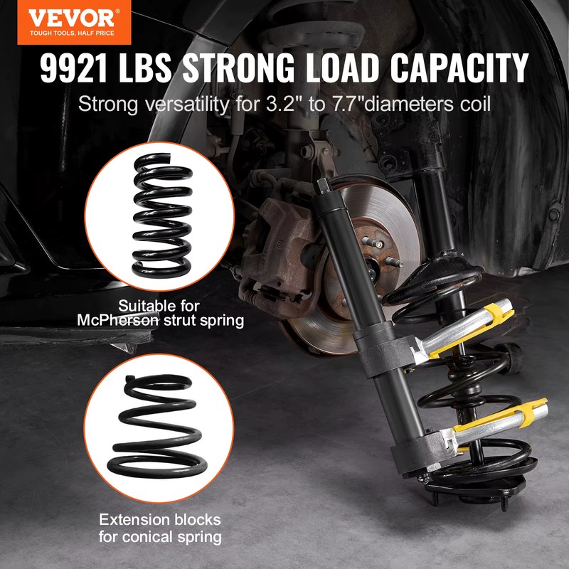 VEVOR Coil Spring Strut Compressor Clamp Struts Shock Absorber Suspension 3 Pcs gallery