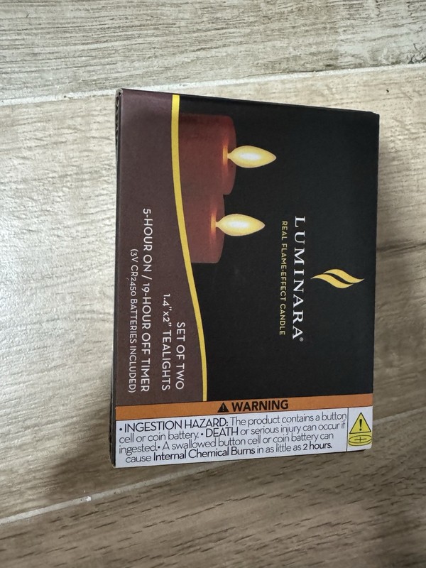 Luminara Flameless Real Flame-Effect Battery Operated LED Candle 1.4"x2" gallery