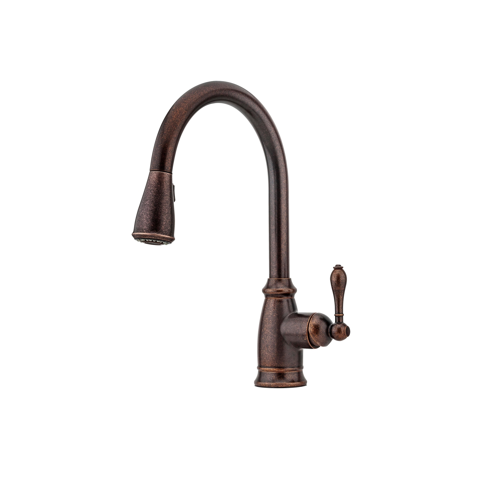 Canton Single-Handle Pull-Down Sprayer Kitchen Faucet In Rustic Bronze gallery