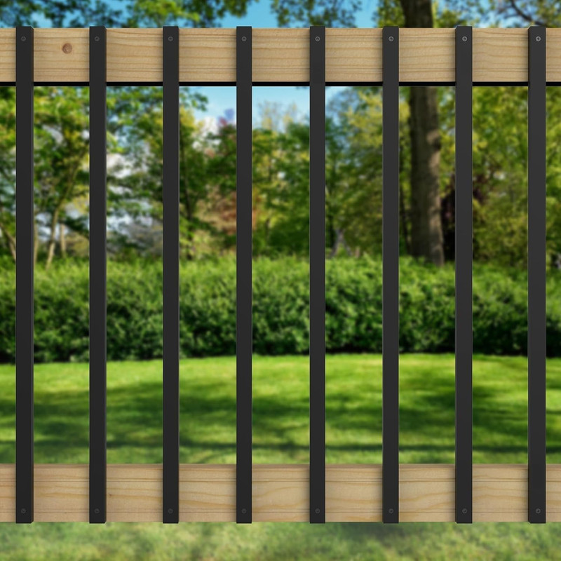 30 Pack 38 Inch Deck Balusters with End Caps&Screws-Upgraded Rectangle Metal Rai gallery