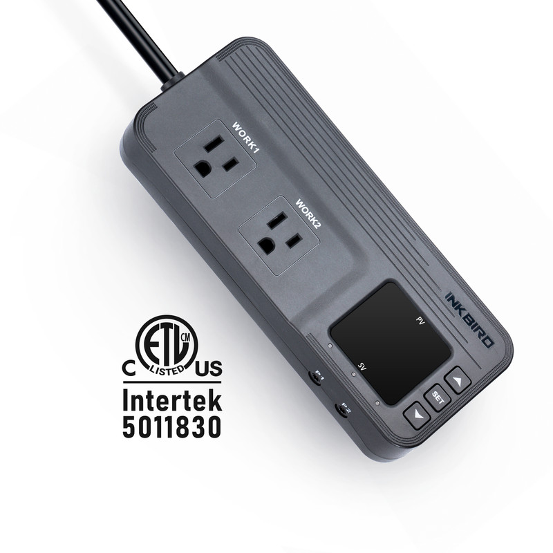 Inkbird Digital Temperature Humidity Controller Heat Cool Timer ITC-608T Brew US gallery