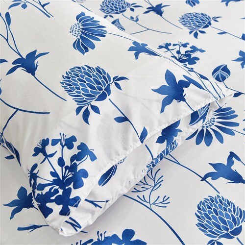 Fitted Bed Sheet with Elastic Flower Printed Bed Cover Printed Mattress Cover gallery