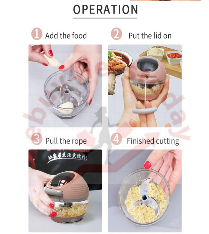 Multi-Functional Manual Food Chopper Compact Hand Held Vegetable Dicer Mincer gallery
