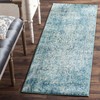 Safavieh Evoke Collection Runner Rug - 22 X 21 Blue Ivory Distressed Design gallery