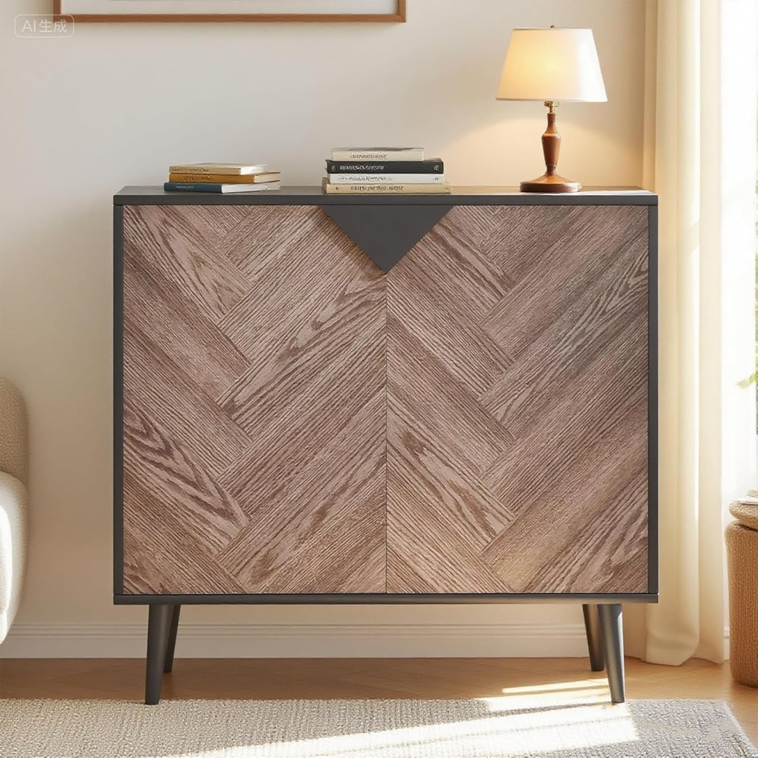 31.5" Wide Accent Storage Cabinet, Sideboard Buffet Cabinet with Shelves & Doors gallery