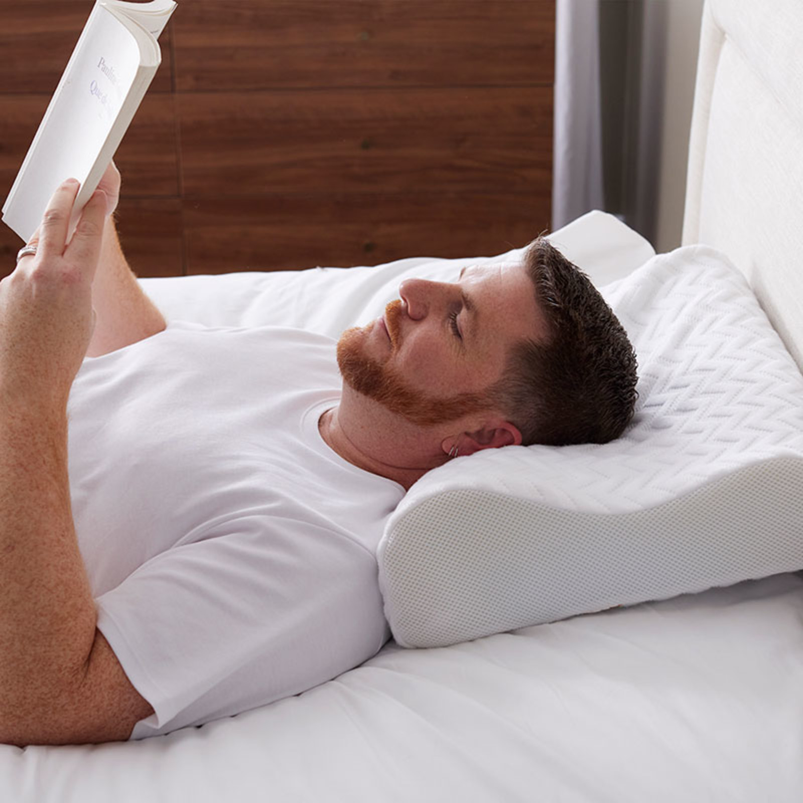 Serene Foam Hypoallergenic Contour Pillow - White... gallery