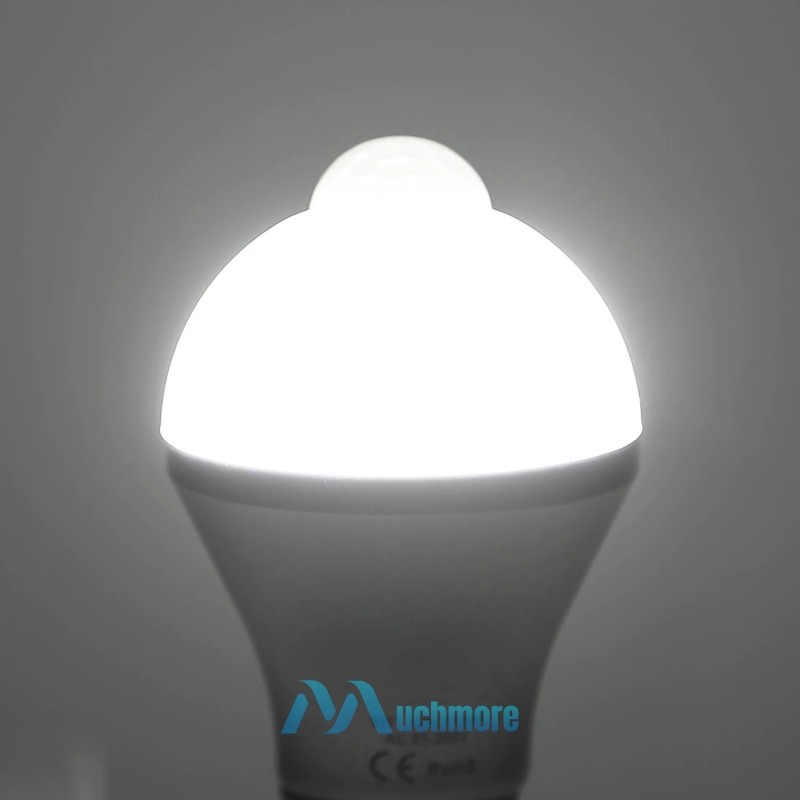 LED Motion Sensor Light Bulb 90W Equivalent Energy Saving Lamp E27 6000K 1~6Pack gallery
