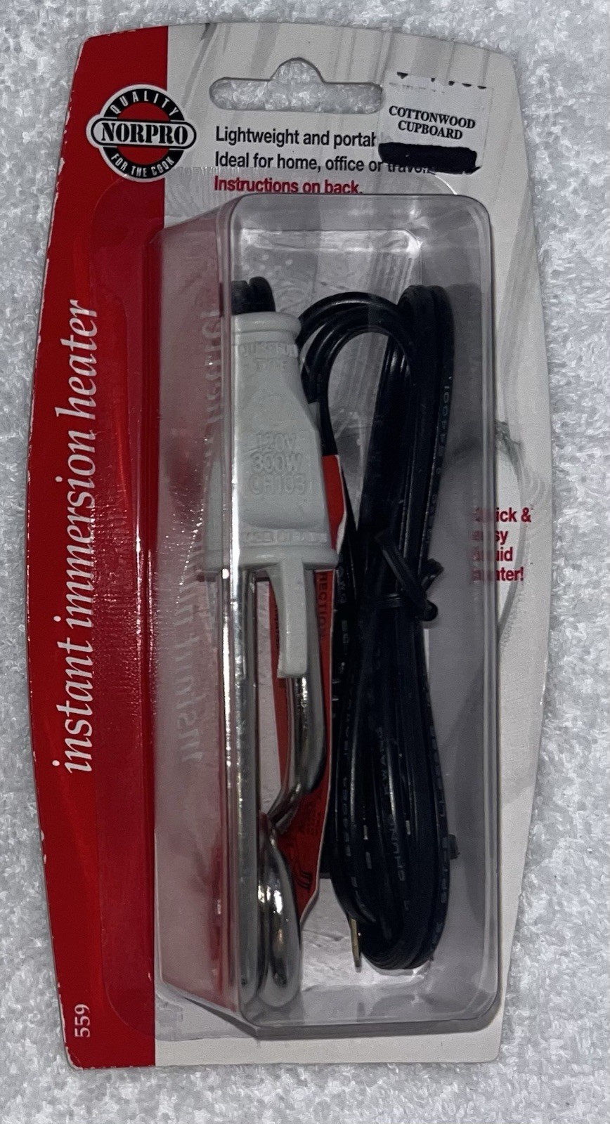 (1)-Norpro Immersion Heater Portable Cup Warmer Water Coffee Soup Liquid 559 gallery