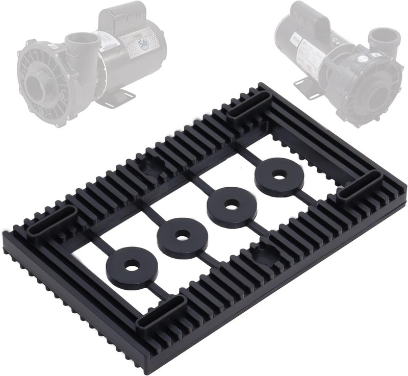 High-Quality Rubber Pump Pad – Reduce Noise 95% for Pools & Spas, 6.5x4x1/2in gallery