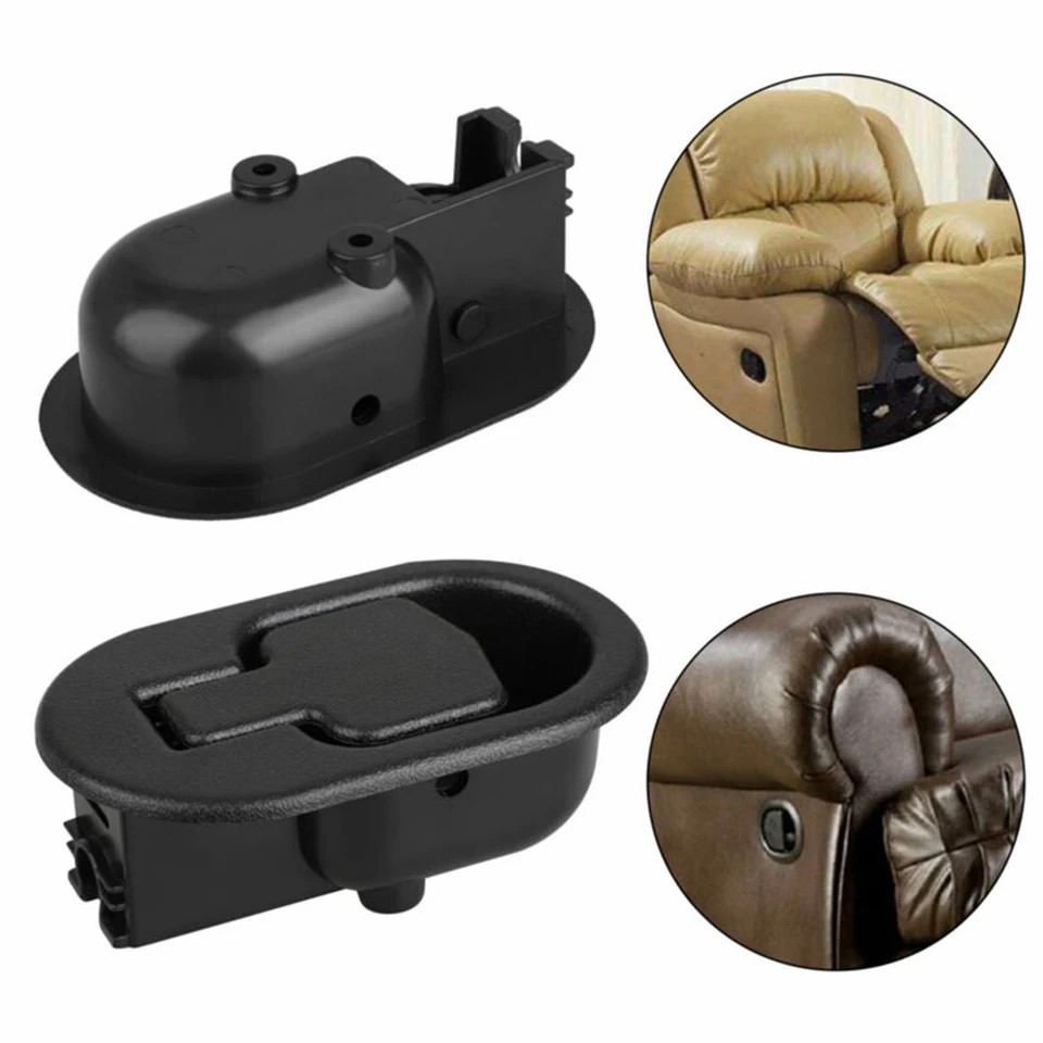 2PCS Universal Sofa Recliner Pull Handle Replacement Release Lever Black gallery