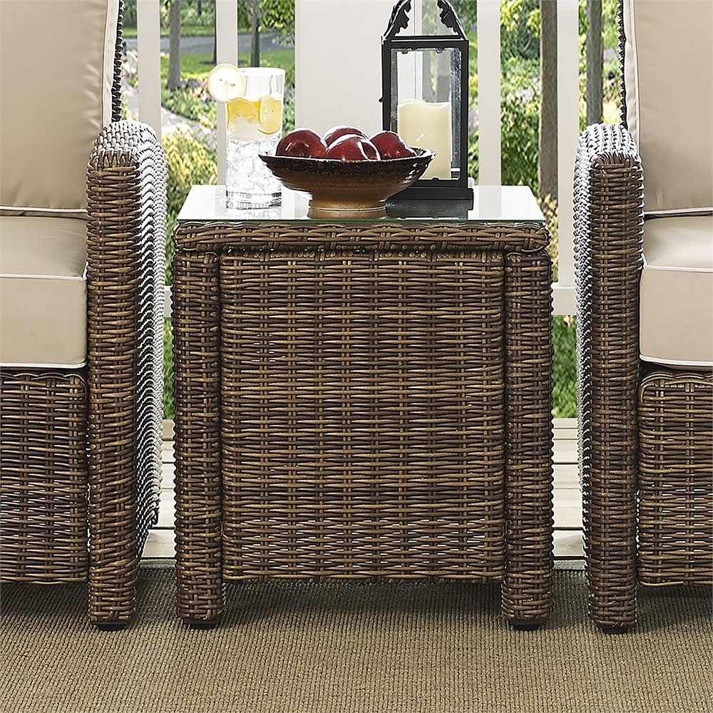 Bradenton Wicker Outdoor Side Table gallery
