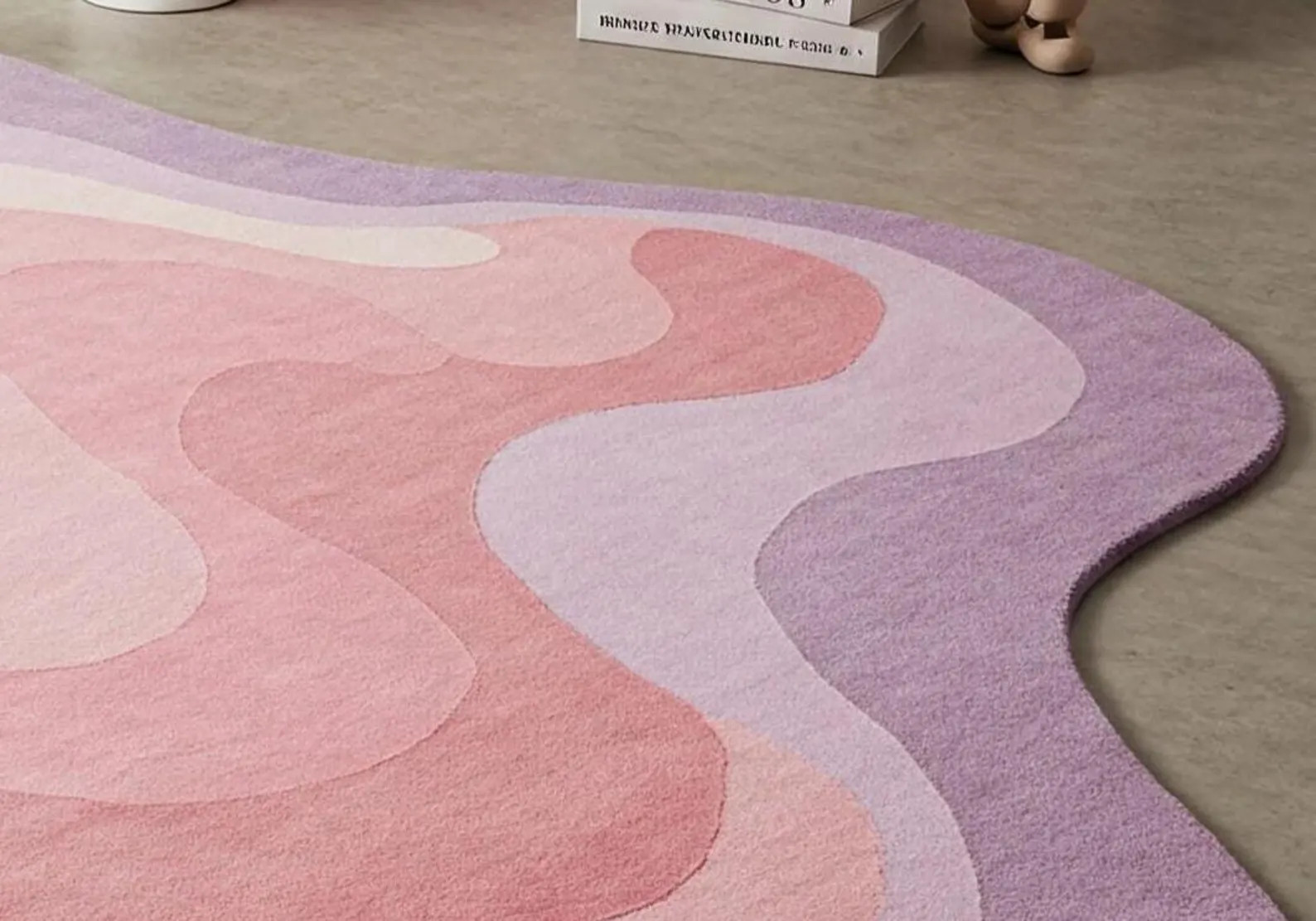 Modern Rugs | Irrigular Wool Area Rug | Wool area Rugs | Designer area Rug AX14 gallery