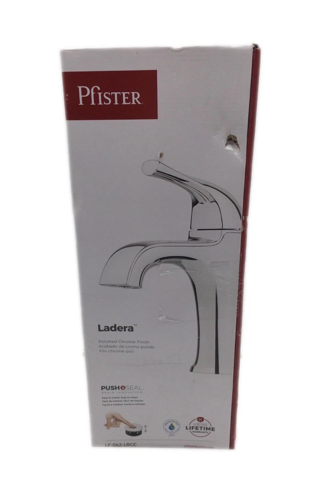 ​Pfister Ladera 1-Handle Bathroom Faucet Spot Defense Polished Chrome NEW 🔷 gallery