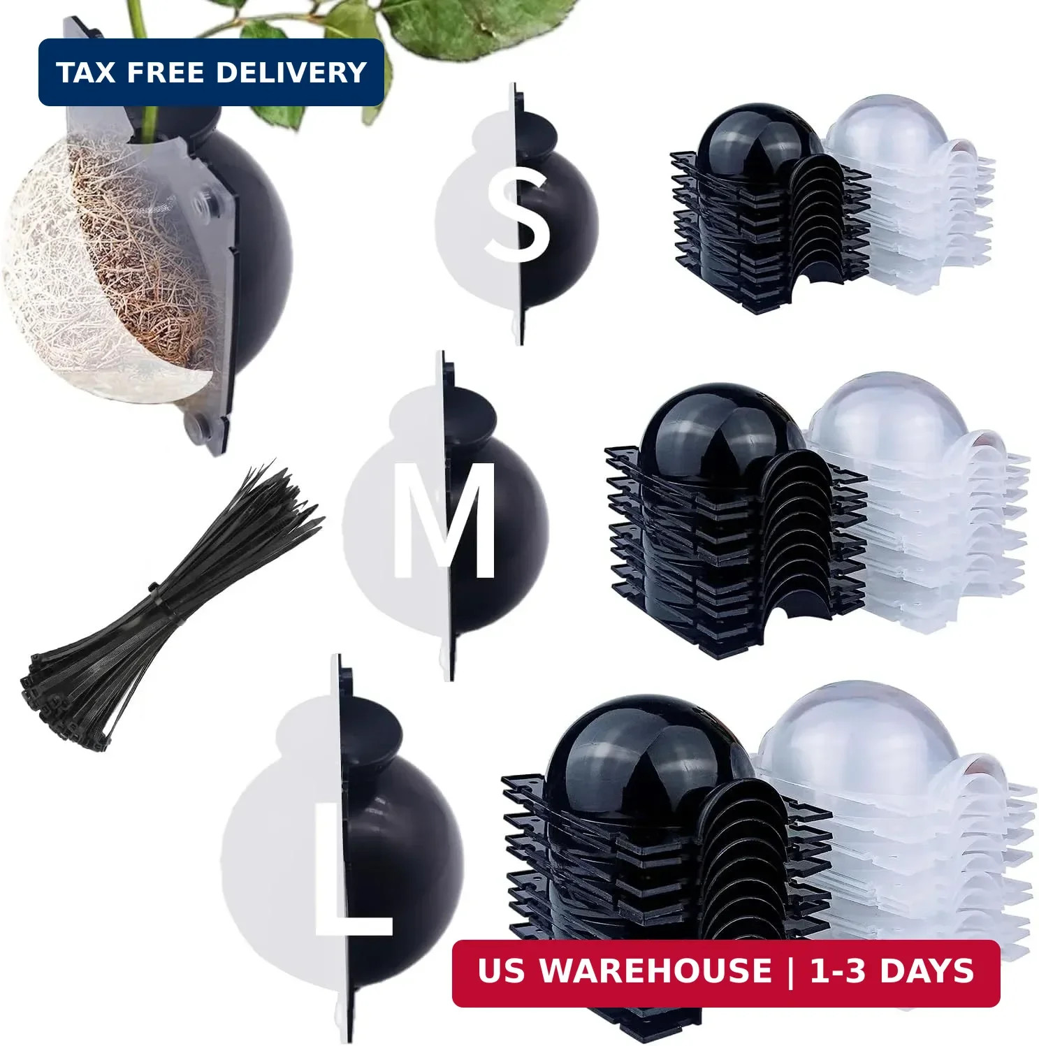 10 PCS Air Layering Propagation Kit -Thicker Version with Reusable Half Transpar gallery