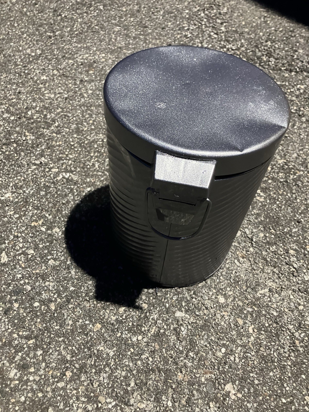 Grey Metal Step Trash Can gallery