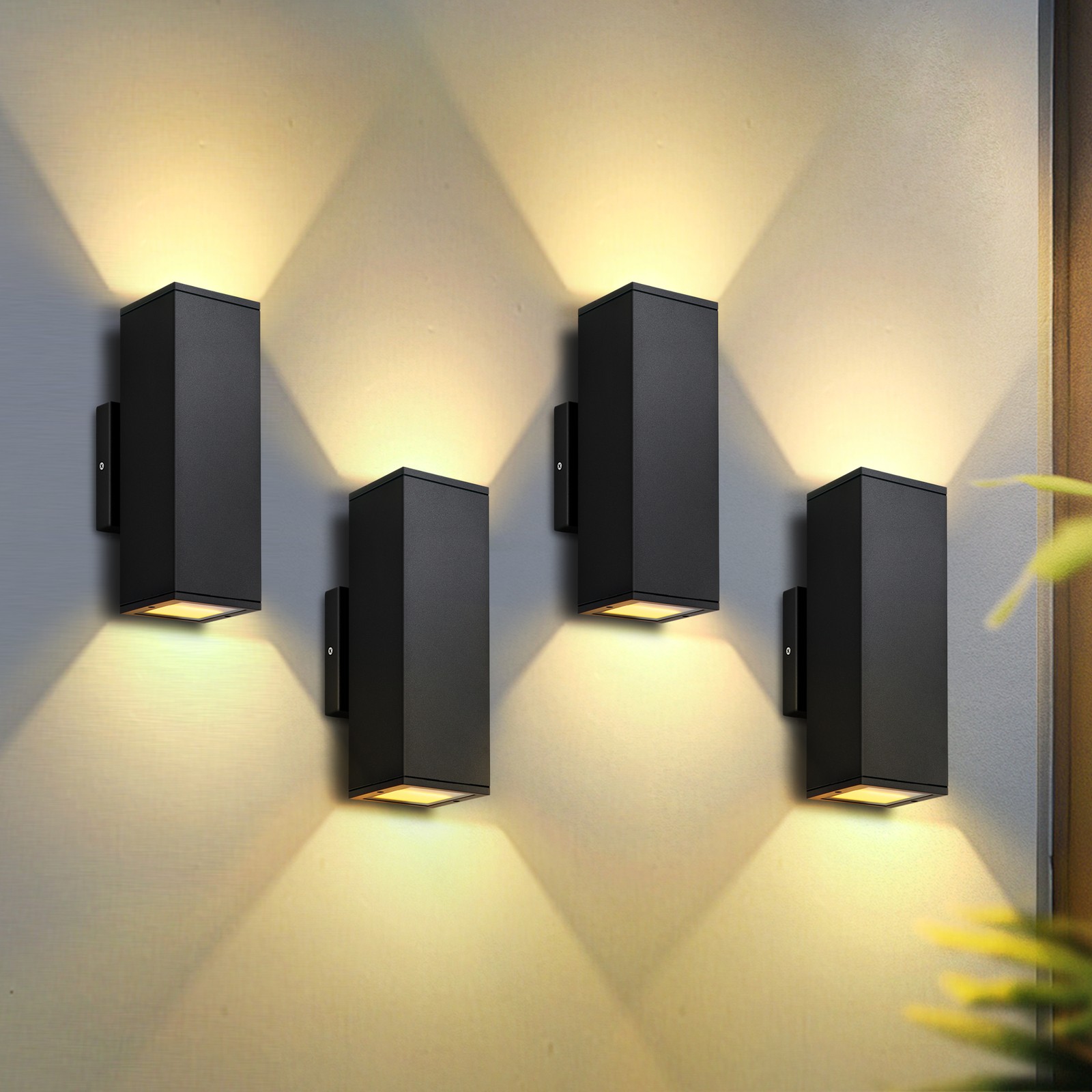 4 Pack LED 12W Wall Light Sconce Outdoor Lights Porch Up Down Fixtures 120V gallery