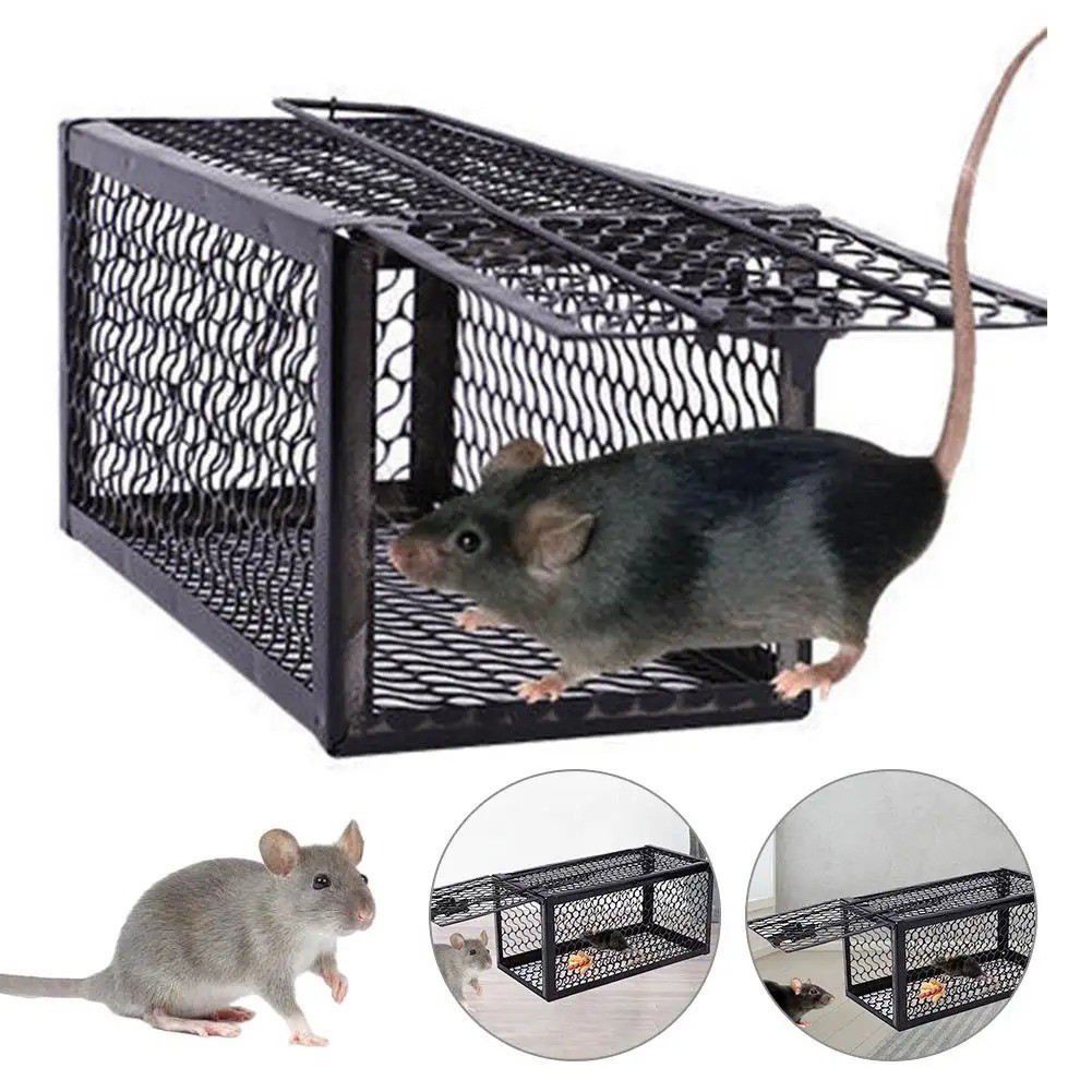 USA Mouse Trap Rat Trap Rodent Trap Live Catch Cage, Easy to Set Up and Reuse gallery