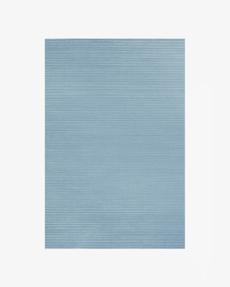 Nordic Knots Park Sky Blue Rug Wool Textured Hand-Tufted Pastel Modern Carpet gallery