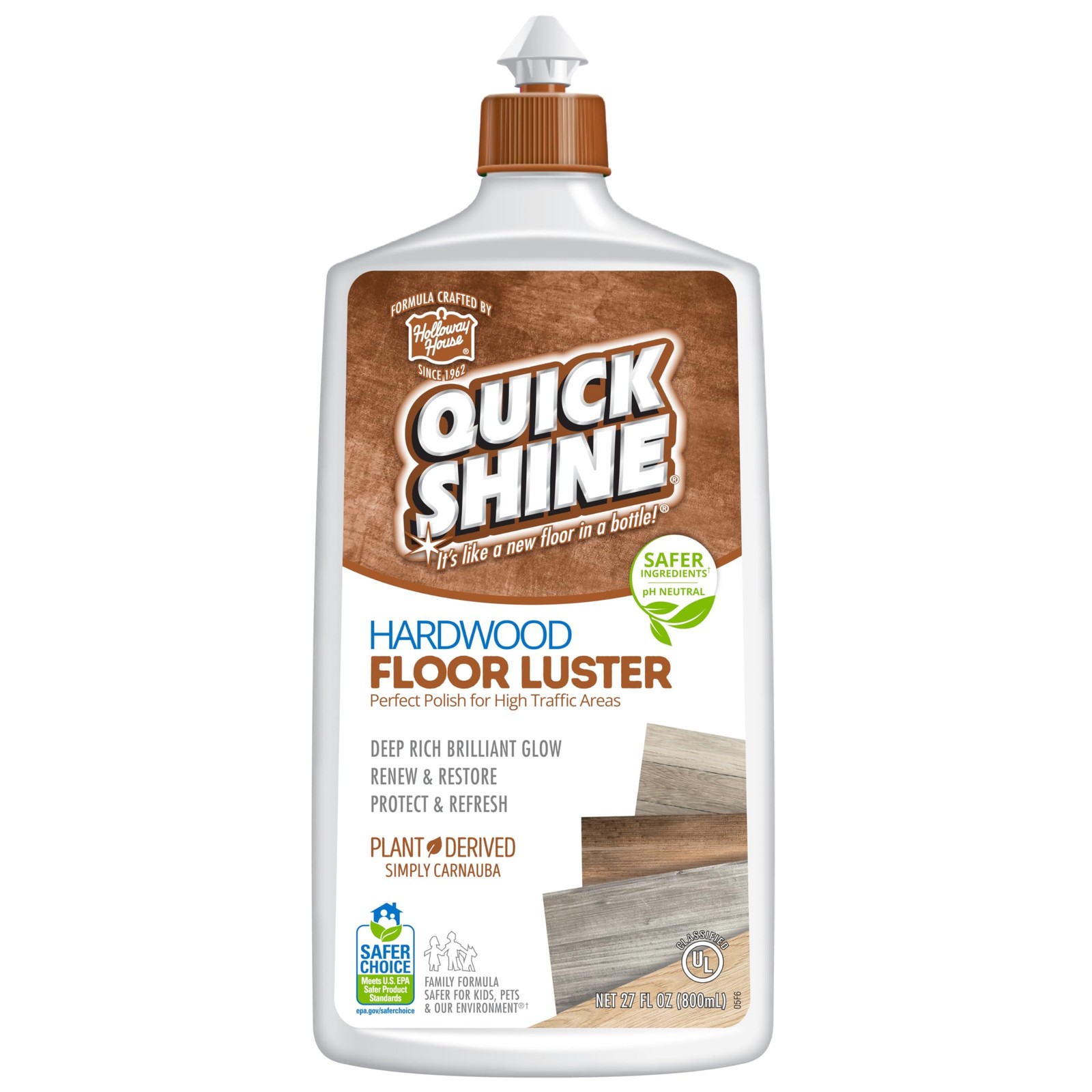 Quick Shine Hardwood Floor Luster 27oz Restores Color and Shine to Floors gallery