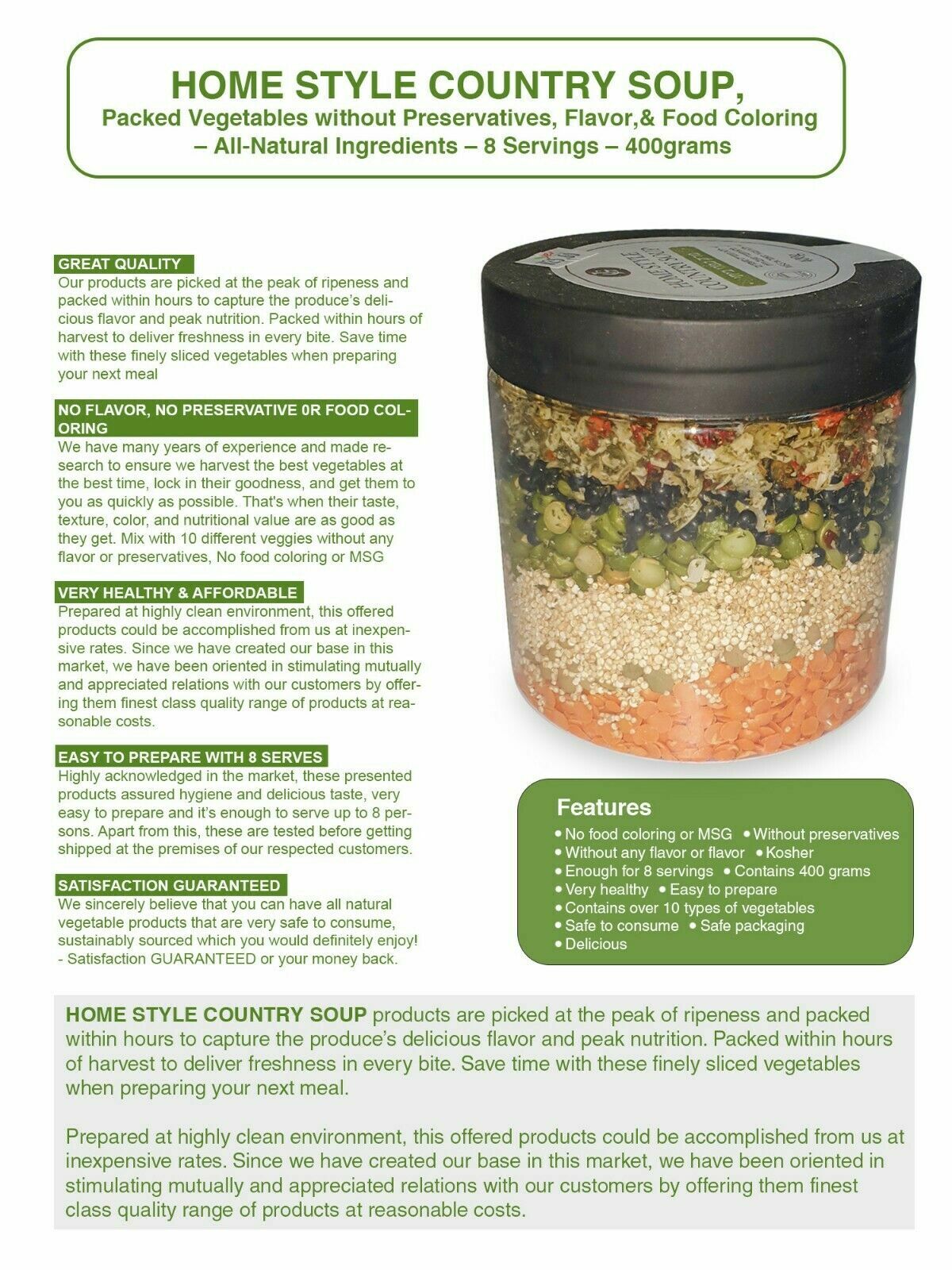 VEGETABLE HOME STYLE COUNTRY SOUP gallery