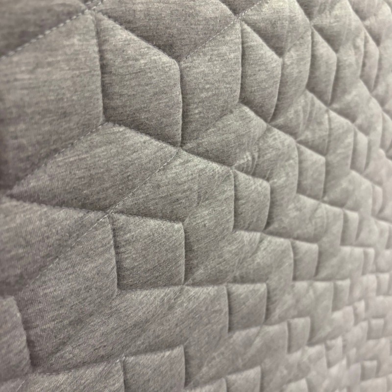Queen Comforter, Reversible Plush Blanket w Diamond Stitching Design Gray, White gallery