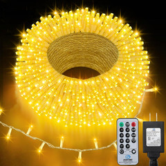 400 LED Christmas String Lights, Connectable Extra Long Clear White Warm White