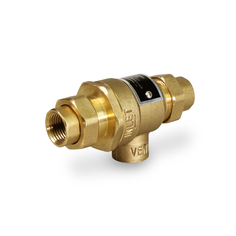 Steel High Capacity 1/2" Backflow Preventer Valve with Unions Pipe Fittings gallery