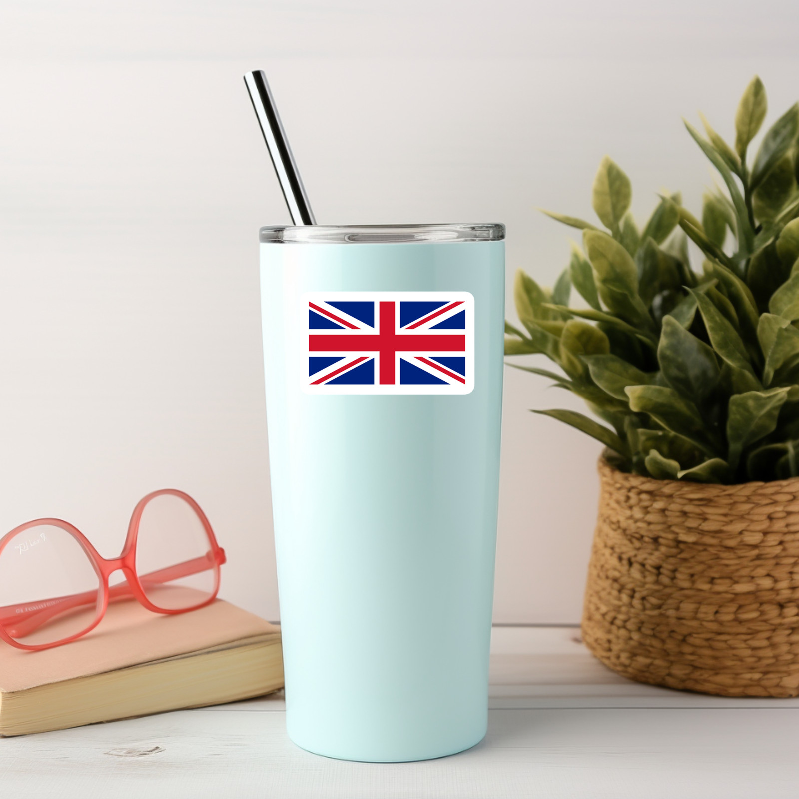 6 Pack Union Jack Waterproof Vinyl Stickers - British Flag Decals gallery