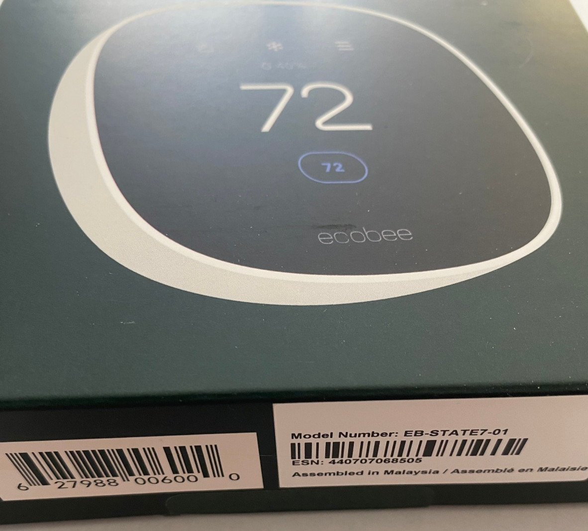 New Ecobee Smart Thermostat Essential EB-STATE7-01 *open box* Free Shipping gallery