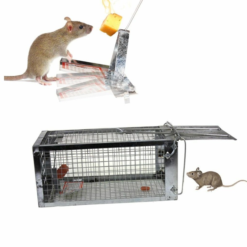 1/2pc Live Humane Cage Trap for Squirrel Chipmunk Rat Mice Rodent Animal Catcher gallery