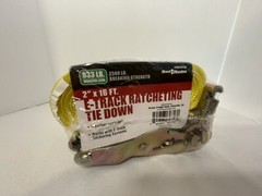 Haul Master E-Track Ratcheting Tie Down 2″x16′ Item 62758 New Sealed 833lb Load