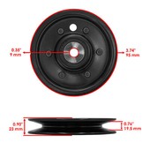 Caltric Drive Pulleys For John Deere 170 175 180 185 240 245 260 265 285 320 gallery