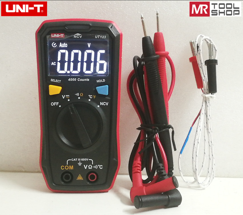 UNI-T Mini Digital multimeter AC DC Voltmeter Ohmmeter Temperature NCV Test EBTN gallery