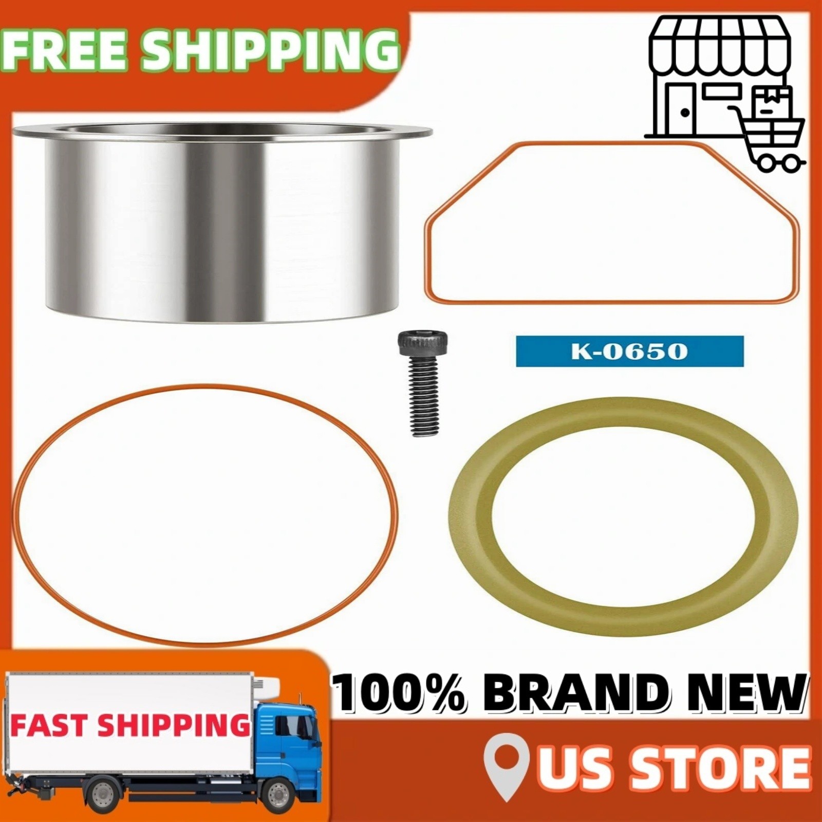 K-0650 Air Compressor Cylinder Sleeve Ring Kit Service Kits for DeVilbiss✨😊 gallery