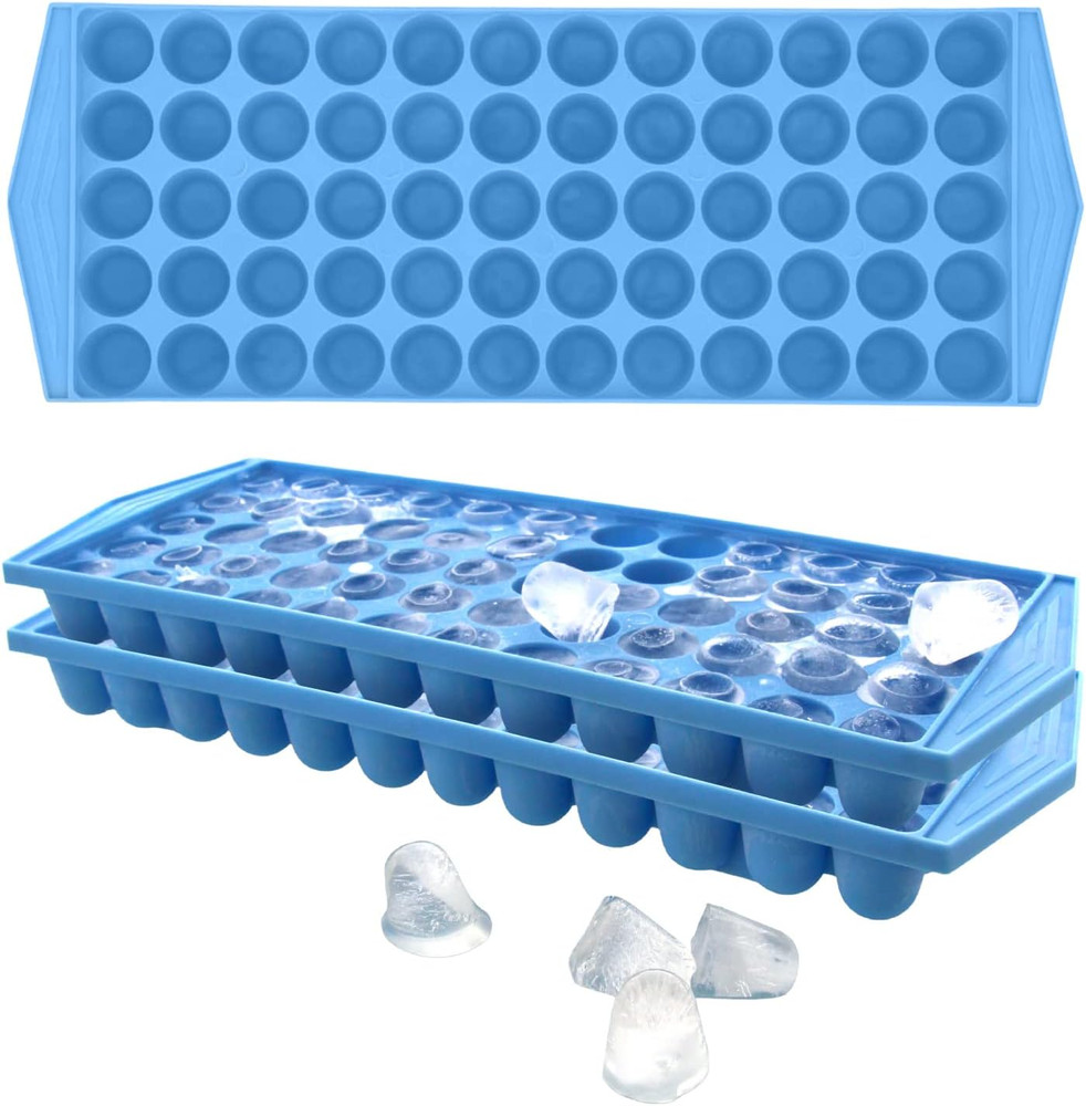 Arrow Small Ice Cube Trays for Freezer, Ice Coffee and Blenders, 3 Pack, 60 Mini