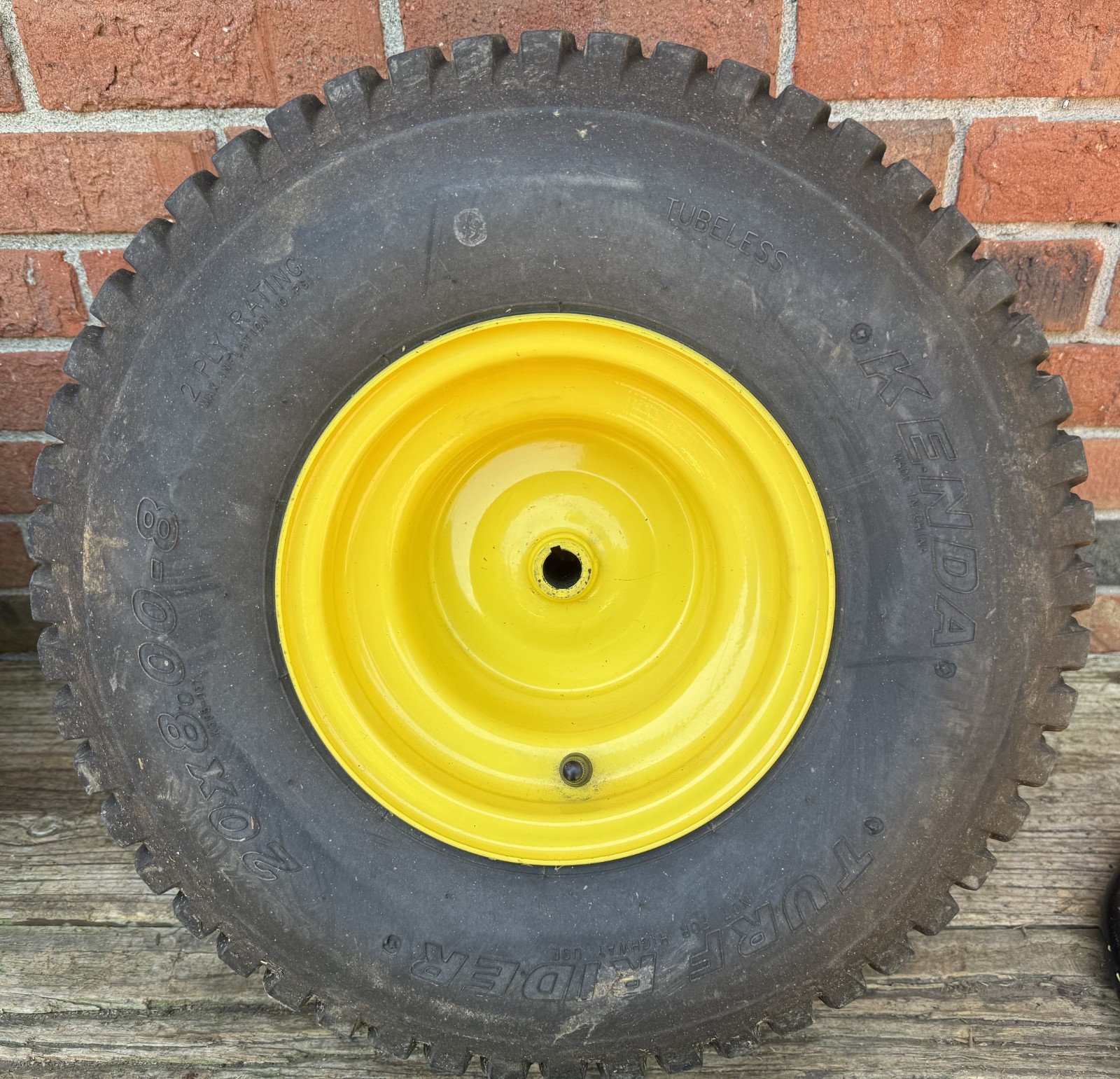 John Deere 2010 D100 Rear Wheel M82401 Rim GY20637 Tire 20 x 8-8 M123808 170 Hrs gallery