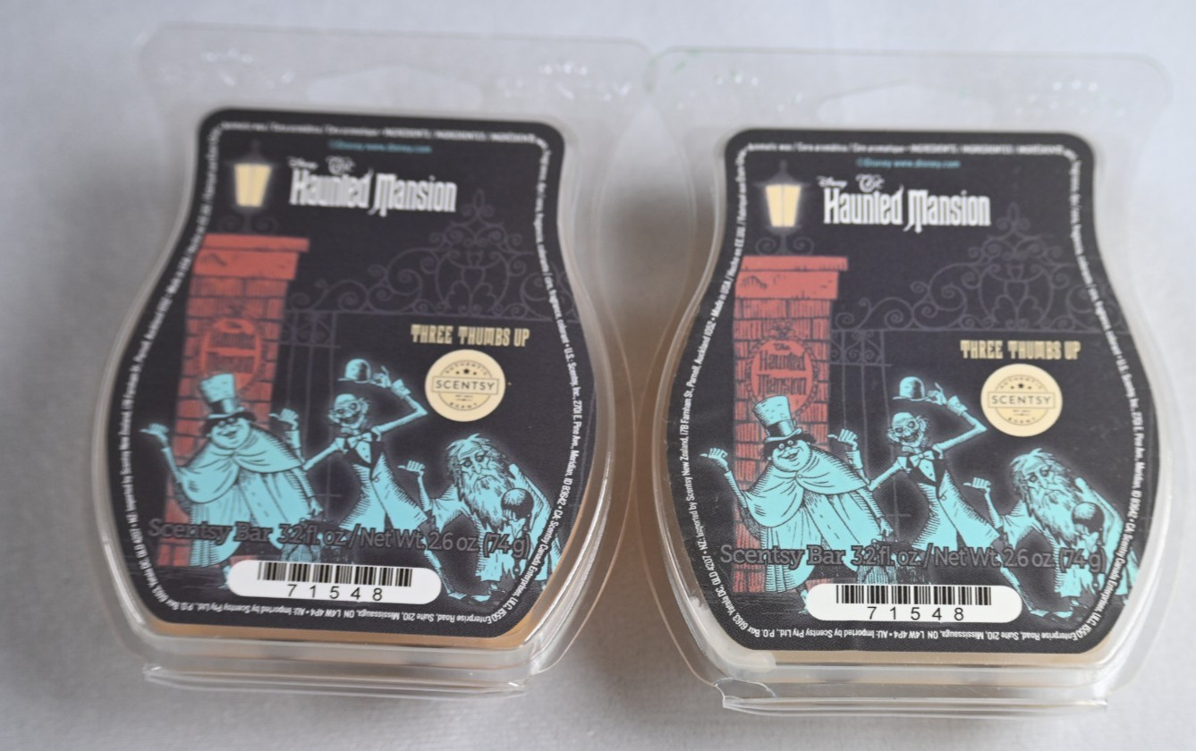 Scentsy Disney Haunted Mansion Three Thumbs Up Set/2 Scentsy Wax Bars gallery