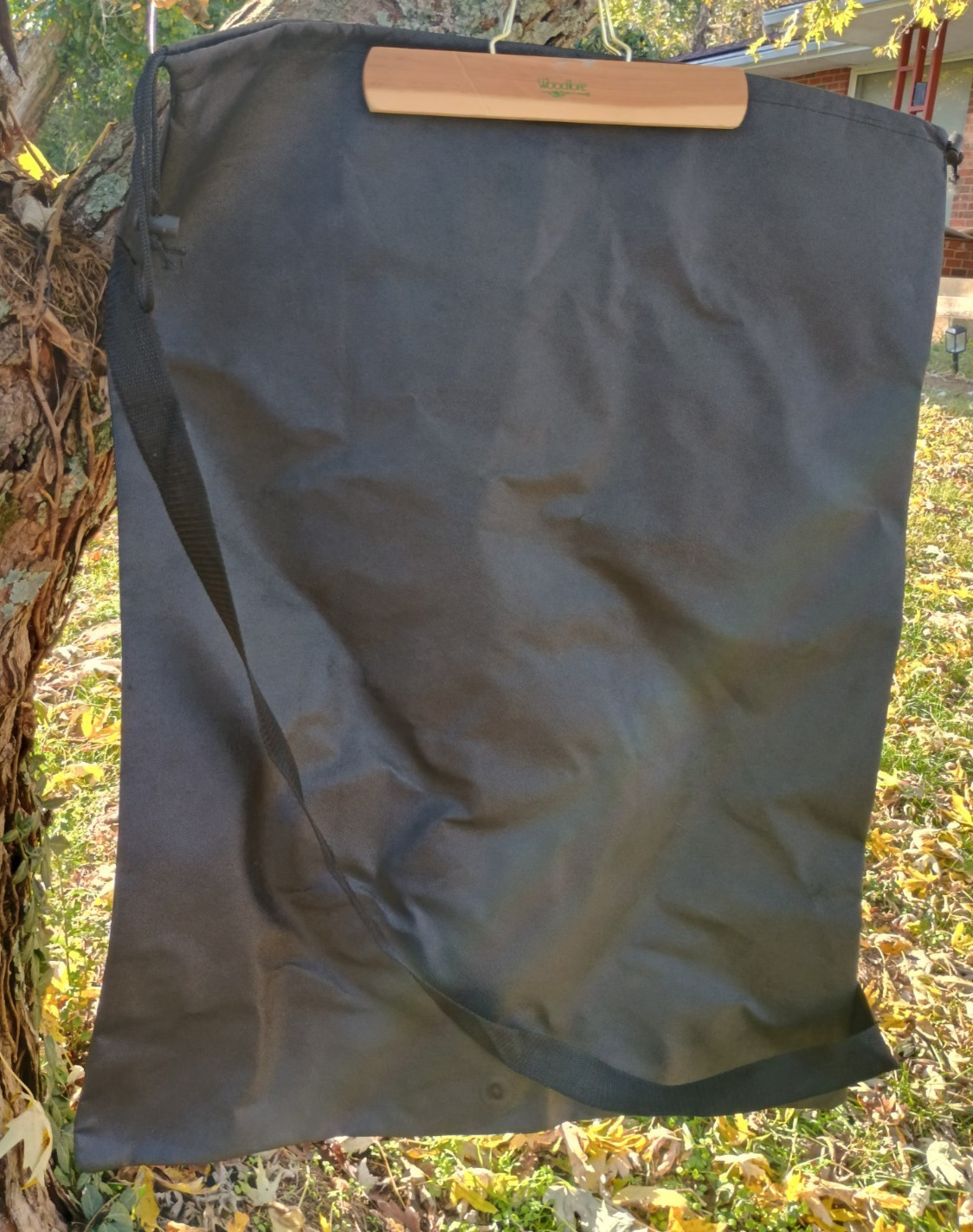Currey Ingram Alumni Large Black Drawstring Bag with Strap 3