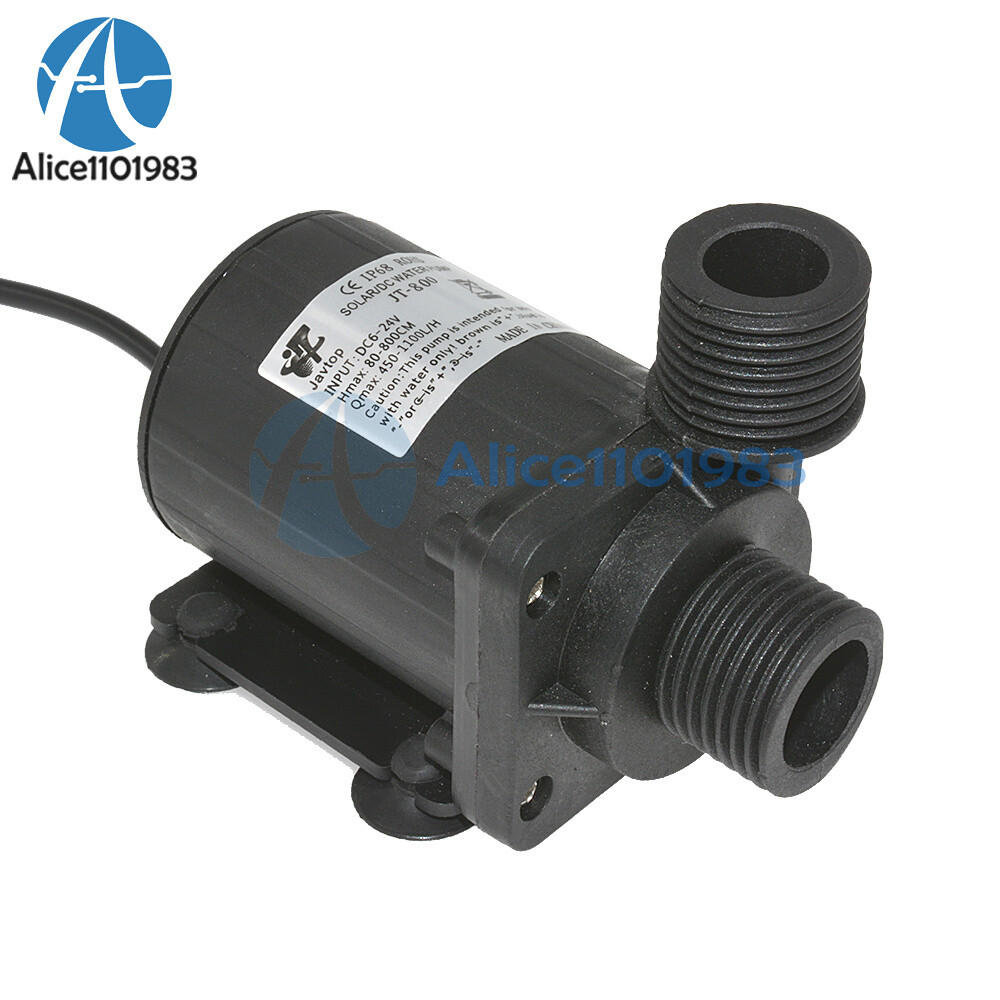 DC 12V 24V Hot Water Circulation Pump Solar Water Pump Brushless Motor 800L/H