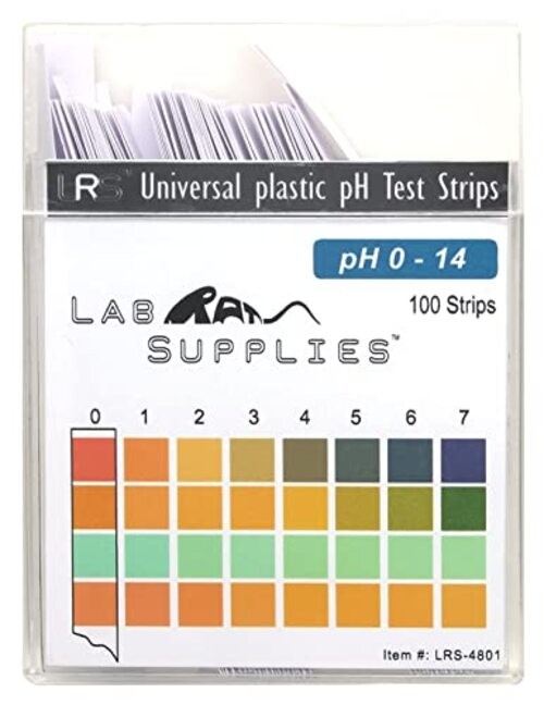 Plastic pH Test Strips, Universal Application (pH 0-14), 100 Count (Pack of 1) gallery