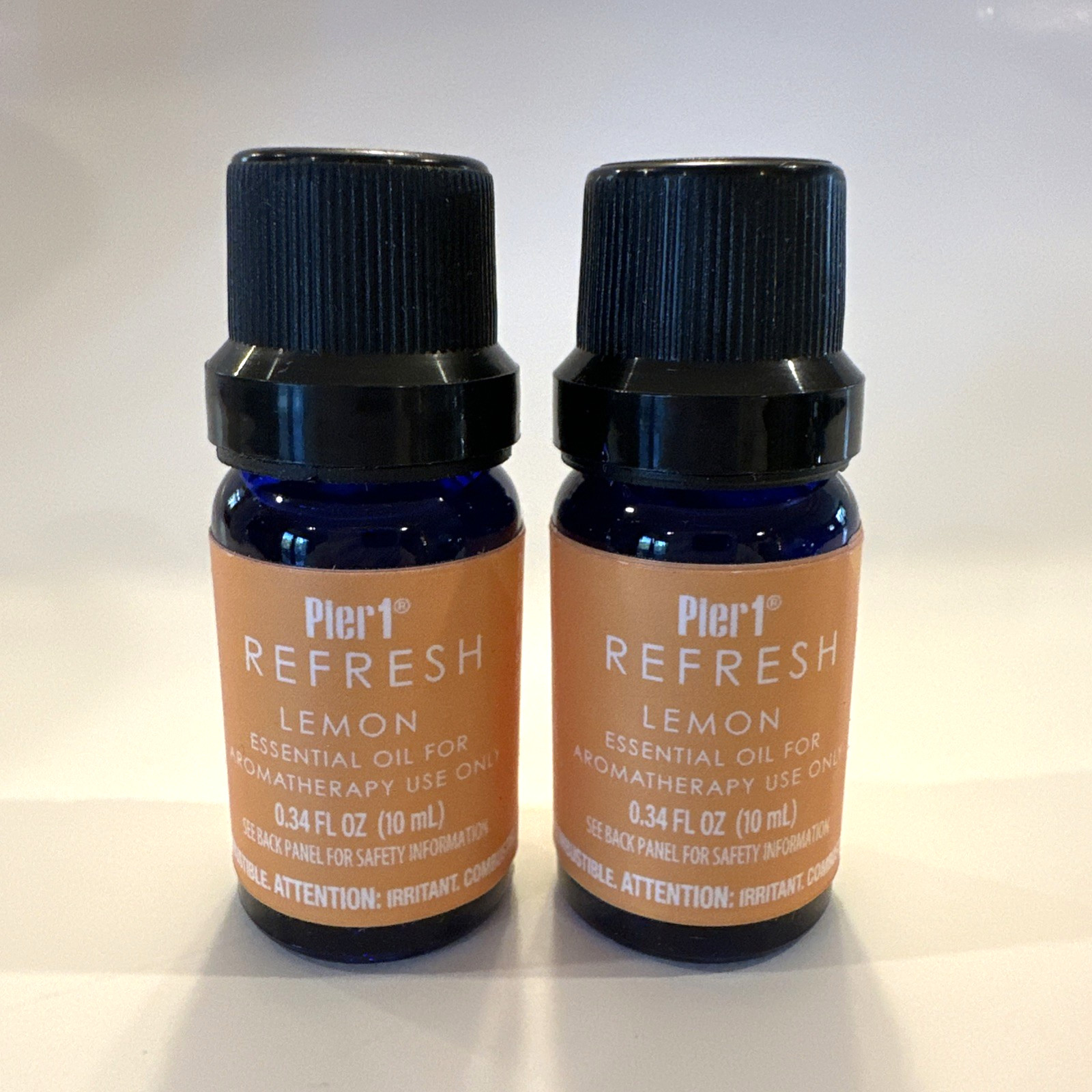 NEW Pier 1 One Lemon Essential Oil For Aromatherapy Use .34 oz each Lot Refresh gallery