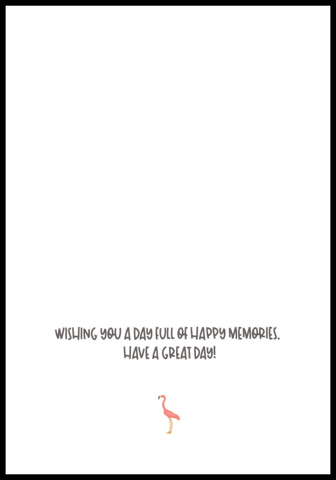 Greeting Card - Bird Flamingo - Birthday - 0057 gallery