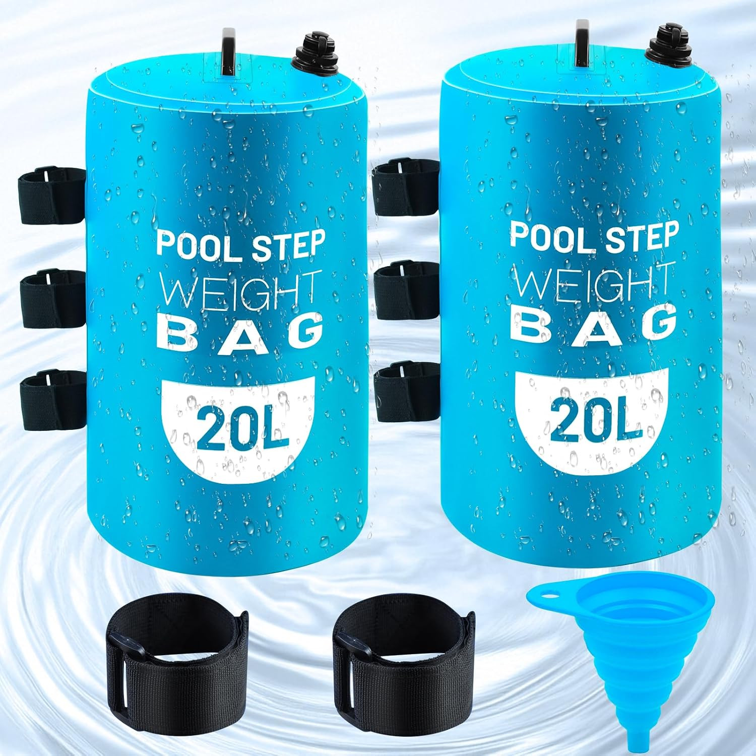 2PCS 50Lb Pool Ladder Weights Waterproof Heavy Duty Sand Bags gallery