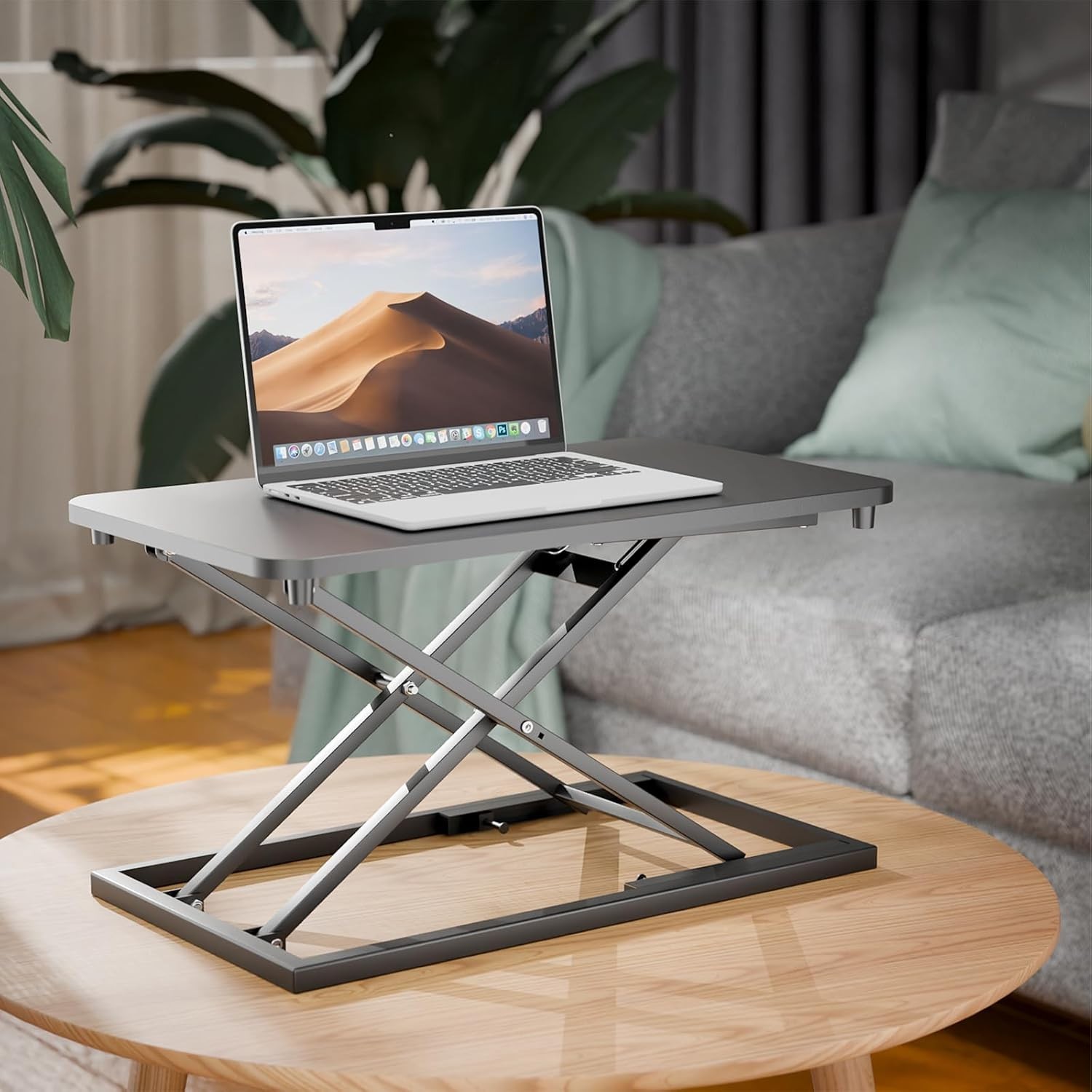 NEW Height Adjustable Standing Desk Converter Sit-to-Stand Workstation Black gallery