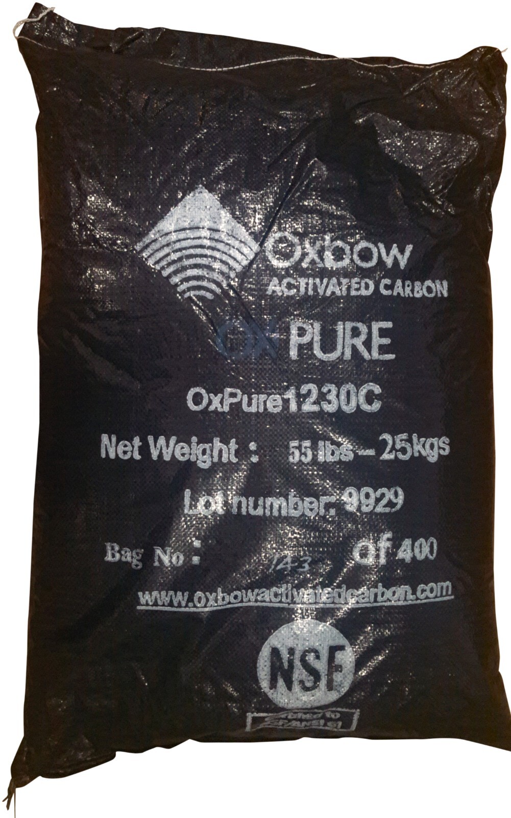 Activated Charcoal--(55 Lbs/ 2 cuft) of Bulk Coconut Carbon Filter Media-NSF 61 gallery