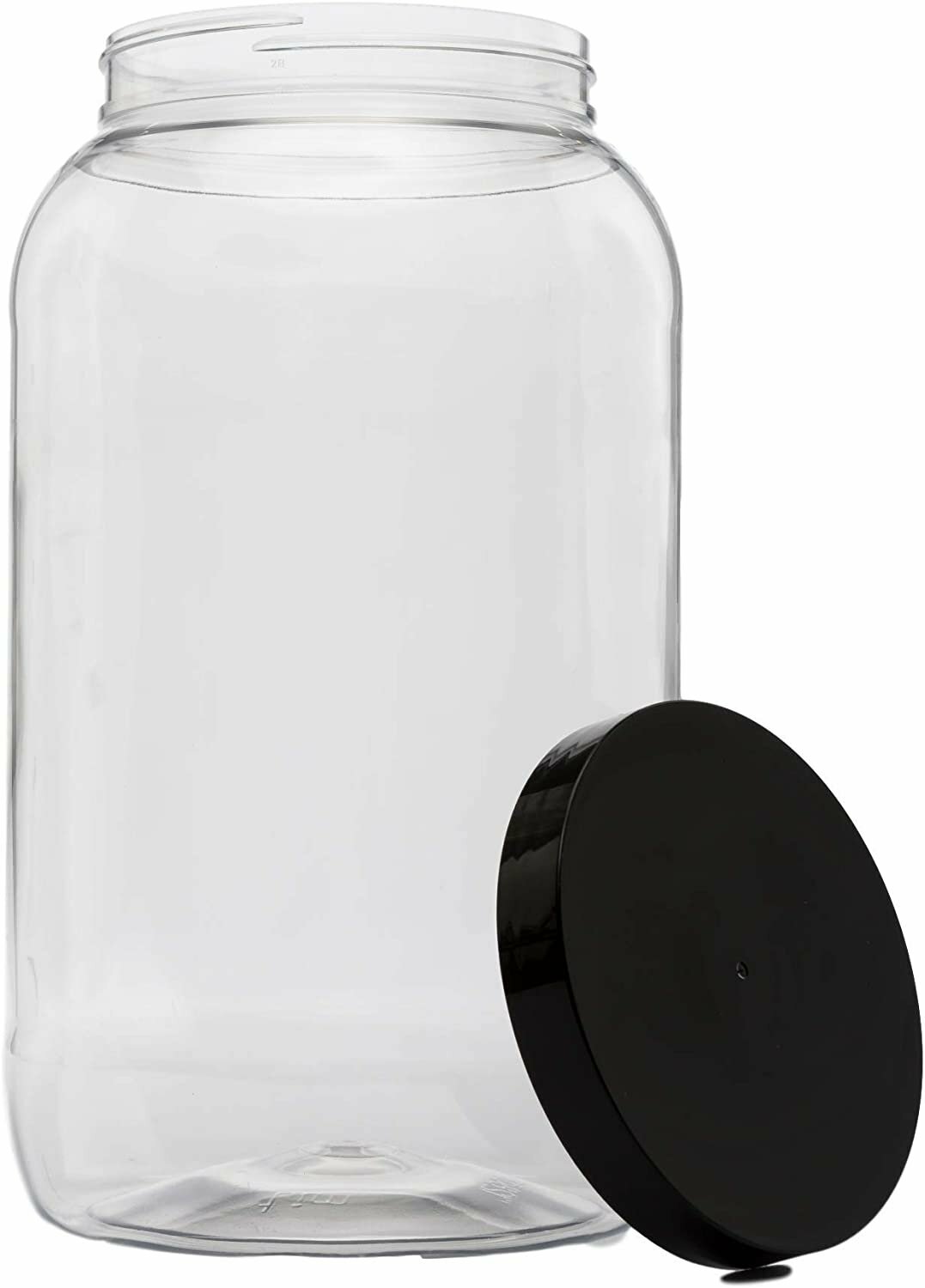 Clearview Containers | 128 oz (1 Gallon) Plastic Storage Container w/Black... gallery