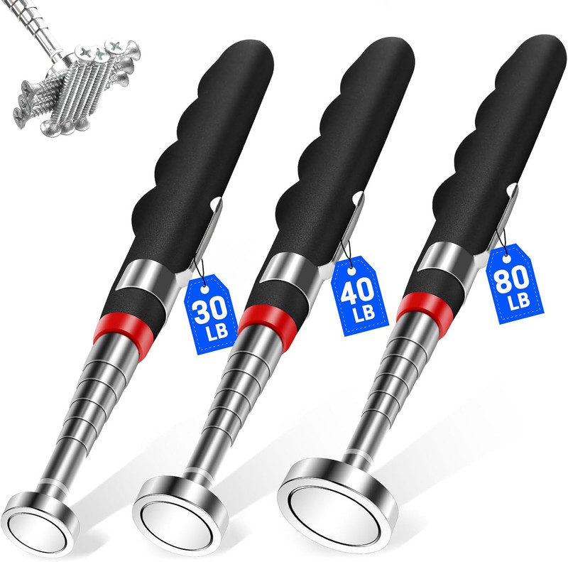 3PCS Telescoping Magnetic Pick Up Tool Extendable up to 31", 30lb 40lb 80lb T... gallery
